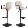 Miniatyrbillede 3 af 7: 2 x  Pablo barstol stof beige.