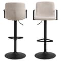 Miniatyrbillede 2 af 7: 2 x  Pablo barstol stof beige.