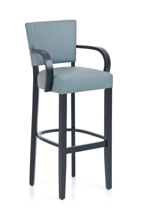 Ethel barstol med armlæn sort 43 x 42,5 x 112 cm