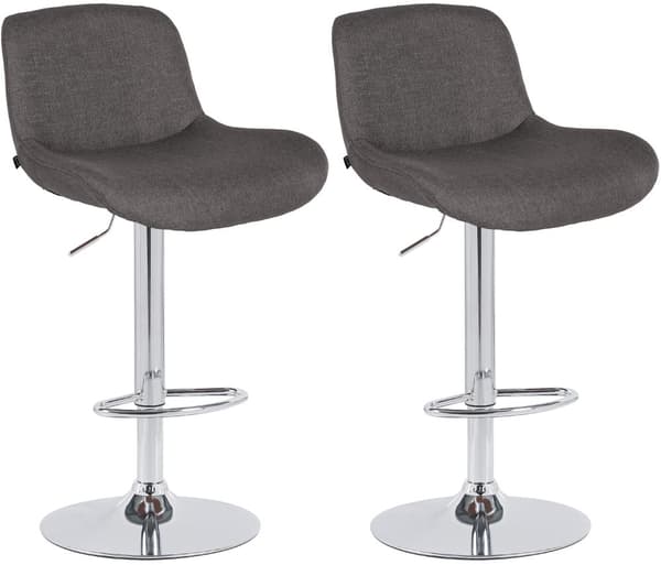 CLP Set med 2 barstolar Solon krom