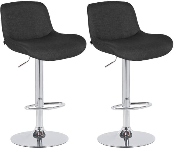 CLP Set med 2 barstolar Solon krom