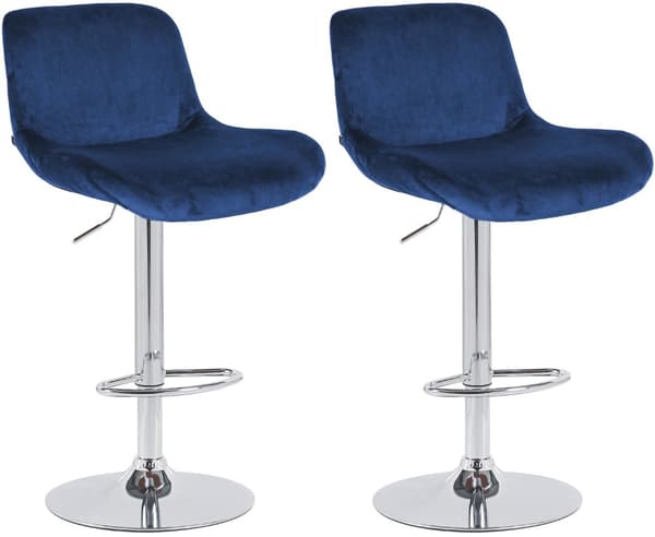 CLP Set med 2 barstolar Solon krom
