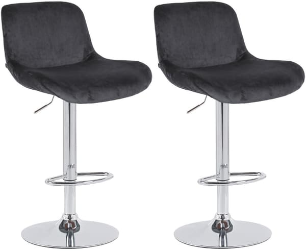 CLP Set med 2 barstolar Solon krom