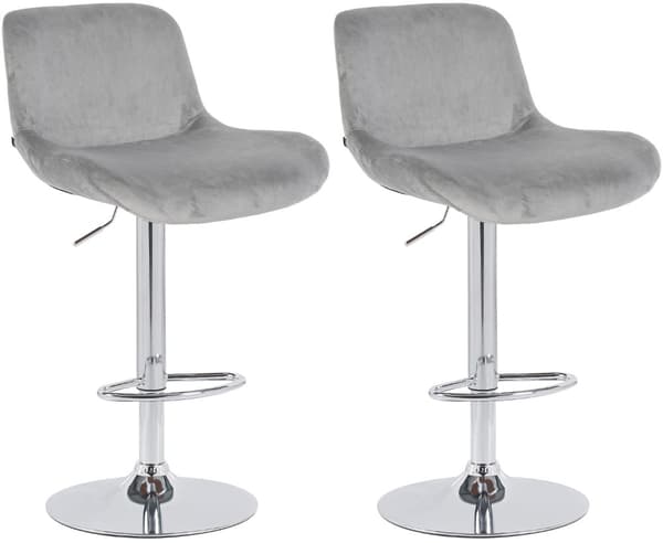 CLP Set med 2 barstolar Solon krom