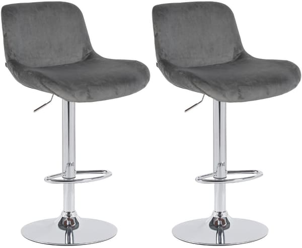 CLP Set med 2 barstolar Solon krom
