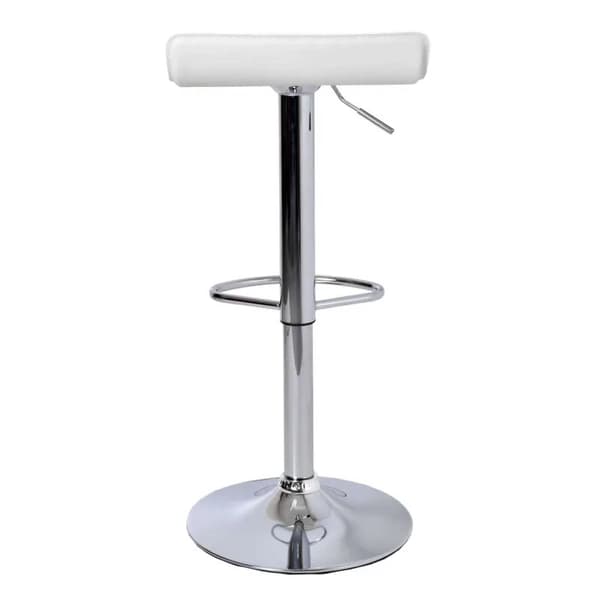 Justerbar skammel VIA hvid Eco