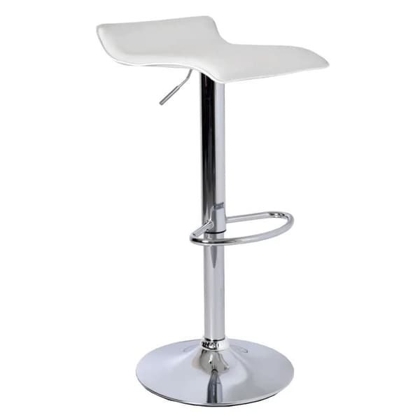 Justerbar skammel VIA hvid Eco
