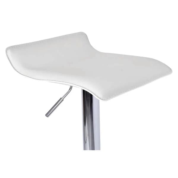 Justerbar skammel VIA hvid Eco