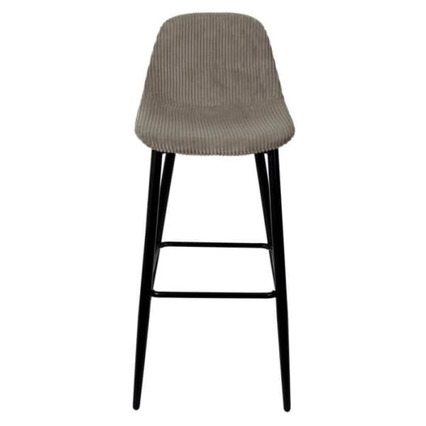 Pack med 2 Barstolar Ribbade "Scott" 100cm Taupe