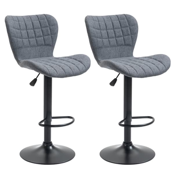 Rootz 2 -osainen asetettu palkkijakkara - Säädettävät jakkarat - Kääntötuolit - Ergonominen mukavuus - 47L x 51,5b x 89-109H cm