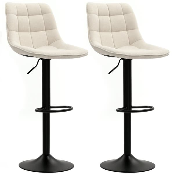 Rootz Modern 2 -sarja pyörivät palkkituolit - Säädettävät jakkarat - pehmustetut tangon istuimet - korkeus monipuolinen 63-84 cm - 47b x 53t x 96-117h