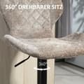 Miniatyrbillede 6 af 10: Rootz Sæt med 2 barstole - Køkken afføring - Højdejusterbar modstole - Ultimate Comfort - 48 cm x 51,5 cm x 91-112cm