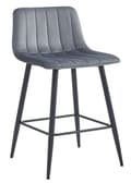 Miniatyrbild 1 av 5: MADAME MEUBLE | Barstol POZZA | Ergonomisk Design | Mörkgrå Sammet