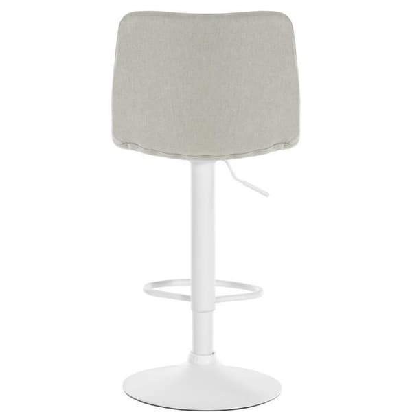 Lex Barpall i tyg Metall Base Justerbar höjd Svängbar - CLP - Kök - Creme - Beige