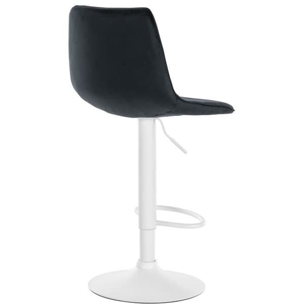 Lex Barpall i Velvet Metal Base Justerbar höjdled, Svart-Vit