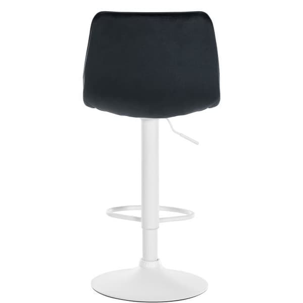Lex Barpall i Velvet Metal Base Justerbar höjdled, Svart-Vit
