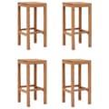 Miniatyrbild 1 av 2: Barstolar 4 st massiv teak