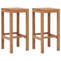 Miniatyrbild 1 av 2: Barstolar 2 st massiv teak
