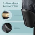 Miniatyrbillede 3 af 6: Barstole - Sæt med 2 - Rotatabelt - Med ryglæn - blæk sort