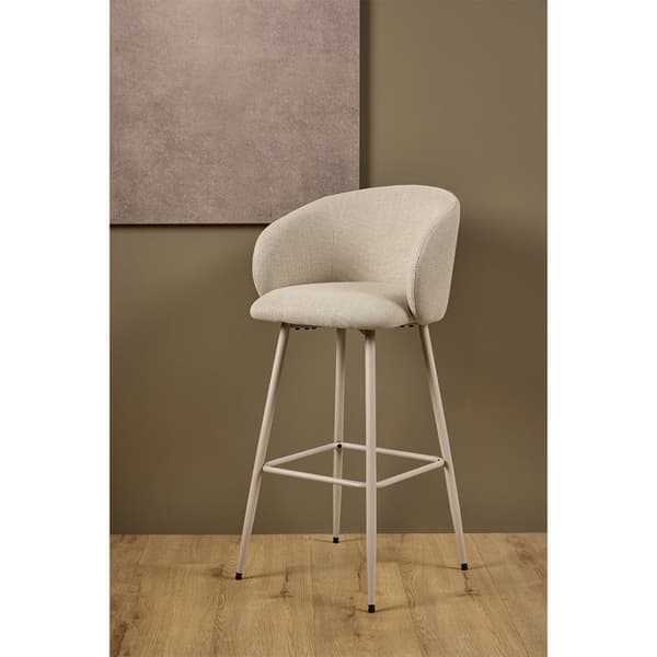 2 x Eleanor barstol stoff beige.
