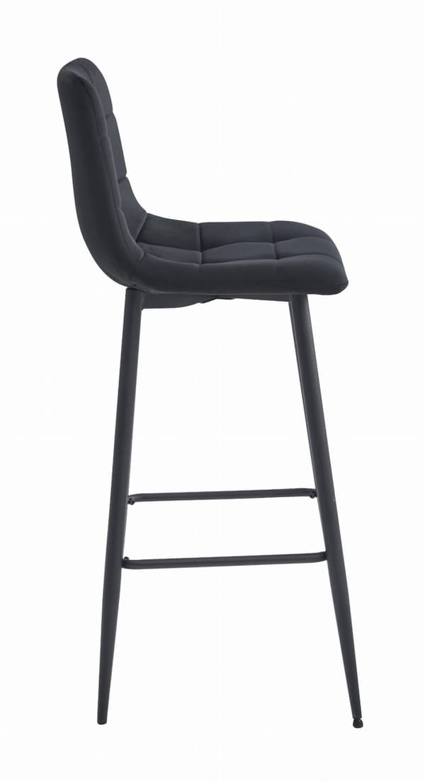 ARCETO pall - svart sammet / svarta ben x 2