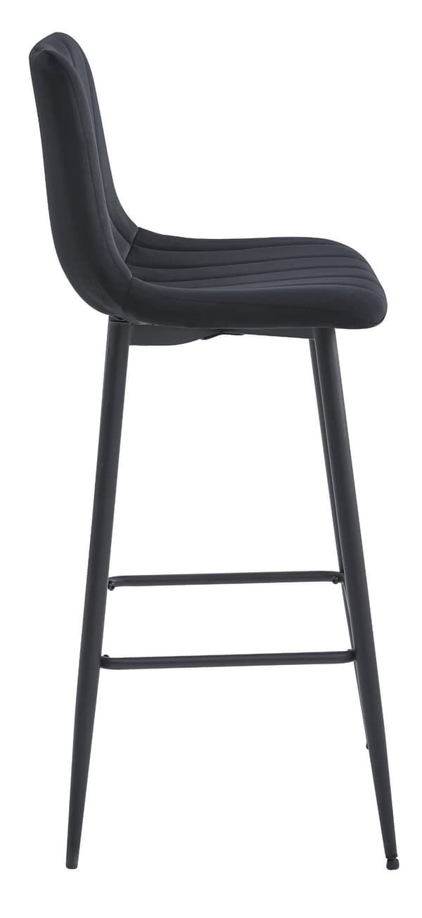 POZZA pall - svart sammet / svarta ben x 3