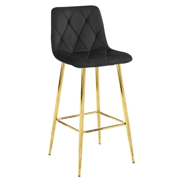 NADO pall - svart sammet / GULD ben x 4