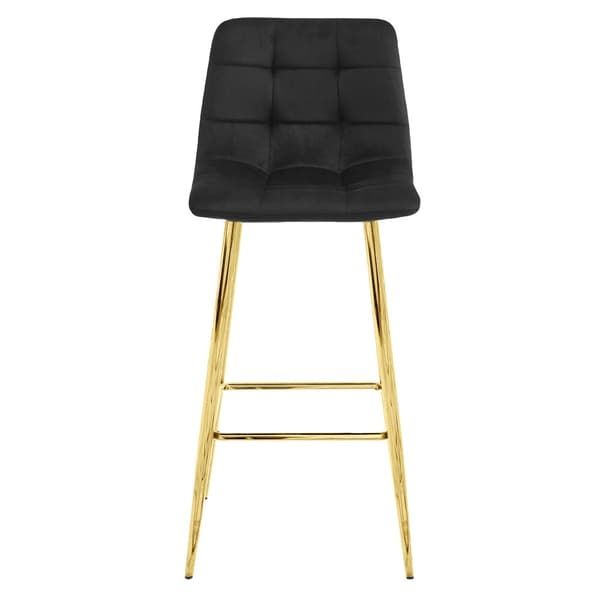 ARCETO pall - svart sammet / GULD ben x 3
