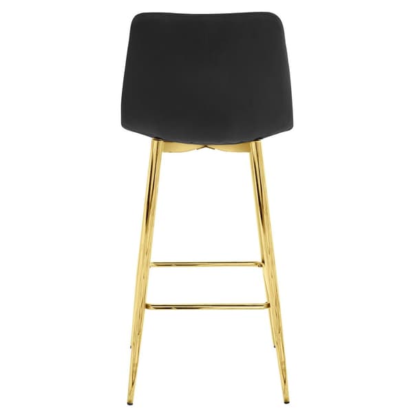 ARCETO pall - svart sammet / GULD ben x 3