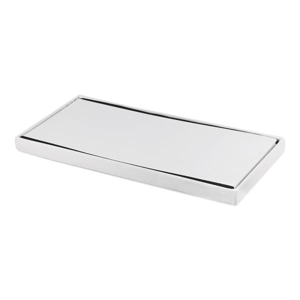 XXL hopfällbar puff med knappar - 80x40x40cm vit eko-läder