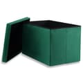 Pikkukuva 3 / 6: Kokoontaitettava rahi XL napeilla - 60x38x38cm samettivihreä x 4