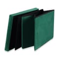 Pikkukuva 5 / 6: Kokoontaitettava rahi XL napeilla - 60x38x38cm samettivihreä x 4