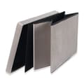 Miniatyrbild 5 av 6: Hopfällbar puff XL med knappar - 60x38x38cm beige sammet x 4