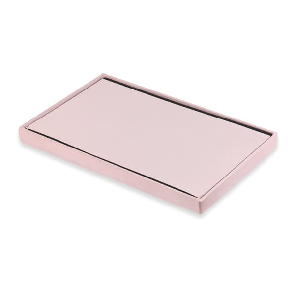 Hopfällbar puff XL med knappar - 60x38x38cm sammet rosa x 4