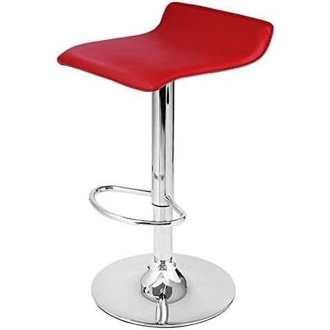 Tabourets DP Grifería 2 x 16012 16001 Pack de 2 med Bas i Krom och Fyrkantig Sits