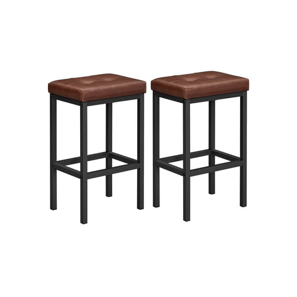 Barstol set med 2 barstolar 40 x 30 x 62 cm rygglös