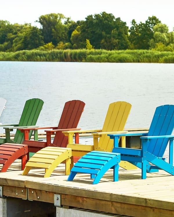 ADIRONDACK Puutarharahi Valkoinen Lumarko!