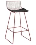 Miniatyrbild 3 av 9: Barstolar i metall, set om 2, roséguld, FREDONIA Lumarko!