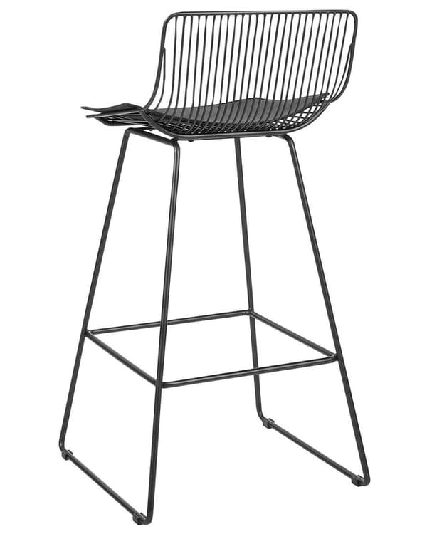 Barstolar i metall, set om 2, svart, FREDONIA Lumarko!