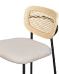 Miniatyrbild 6 av 10: Barstolar 2-pack Tyg Off-white MAYETTA Lumarko!