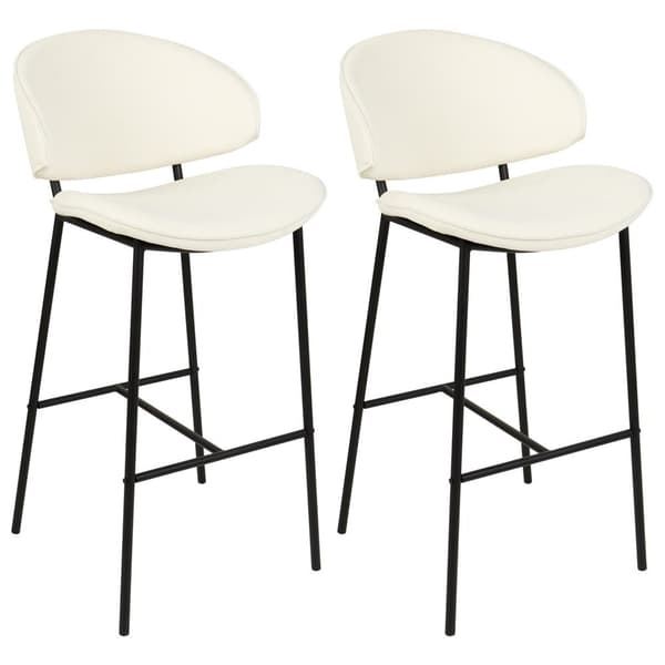 Set med 2 KIANA barstolar Cream Lumarko!