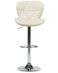 Miniatyrbild 4 av 10: Set med 2 VALETTA barstolar Ecoleather Swivel Ljusbeige Lumarko!