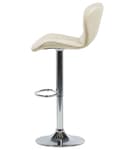 Miniatyrbild 5 av 10: Set med 2 VALETTA barstolar Ecoleather Swivel Ljusbeige Lumarko!
