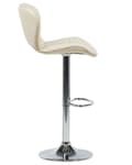 Miniatyrbild 7 av 10: Set med 2 VALETTA barstolar Ecoleather Swivel Ljusbeige Lumarko!