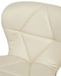 Miniatyrbild 9 av 10: Set med 2 VALETTA barstolar Ecoleather Swivel Ljusbeige Lumarko!