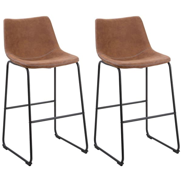 2 FRANKS-baarituolin setti, kullanruskea, Lumarko!