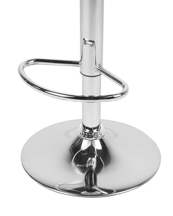Set med 2 CONWAY barstolar Ecoleather Swivel Vit Lumarko!