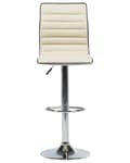 Miniatyrbild 4 av 10: Set med 2 LUCERNE barstolar Ecoleather Swivel Ljusbeige Lumarko!