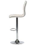 Miniatyrbild 5 av 10: Set med 2 LUCERNE barstolar Ecoleather Swivel Ljusbeige Lumarko!