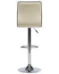 Miniatyrbild 6 av 10: Set med 2 LUCERNE barstolar Ecoleather Swivel Ljusbeige Lumarko!